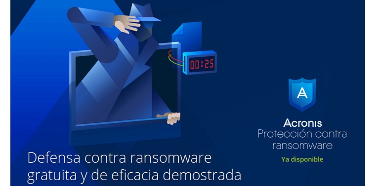 Acronis lanza solución gratuita de protección contra ransomware basada en IA
