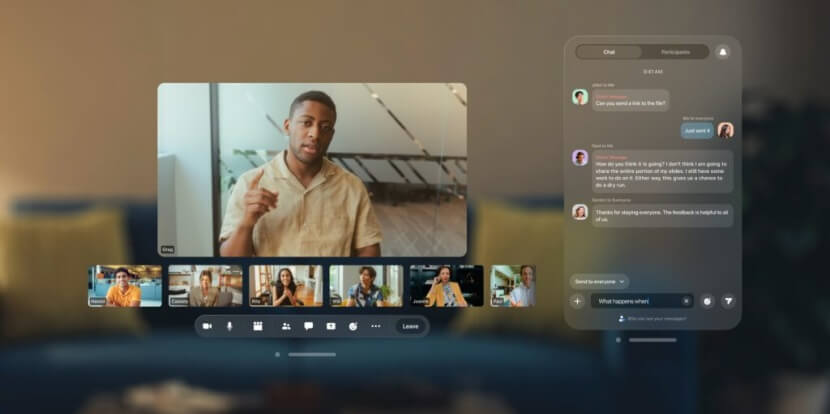 Zoom lanza una nueva aplicación de colaboración híbrida para Apple Vision Pro