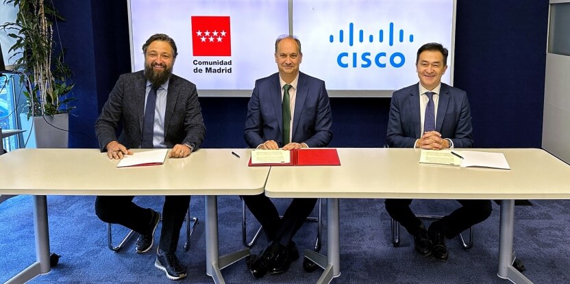 La Comunidad de Madrid firma un acuerdo de colaboración con Cisco para reforzar la ciberseguridad en la región