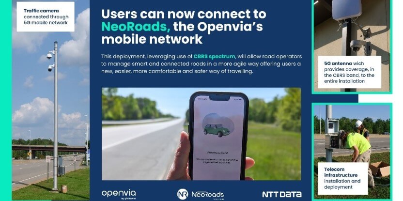 Openvia Mobility y NTT DATA despliegan el 5G Privado en las carreteras de Estados Unidos