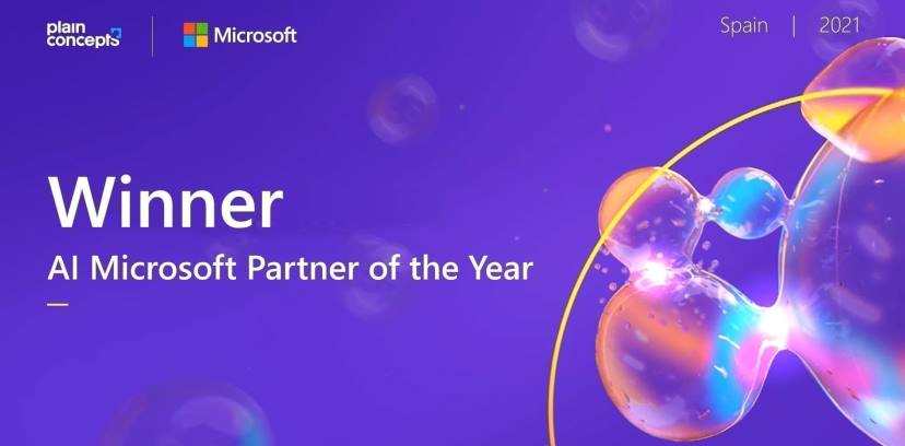 Microsoft premia a Plain Concepts como partner del año en Inteligencia Artificial