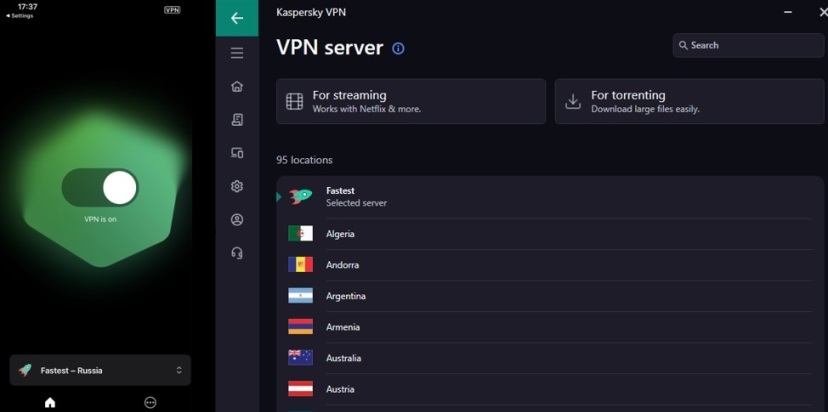 Kaspersky lanza una actualización de de Kaspersky VPN