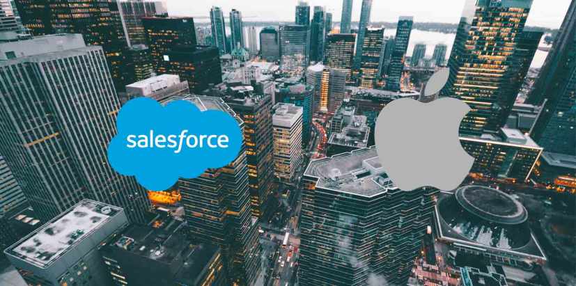 Salesforce y Apple refuerzan su alianza integrando realidad aumentada y mensajería empresarial