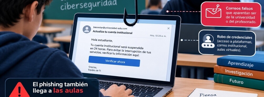 El sector educativo afronta en el nuevo curso una previsible oleada de amenazas por email