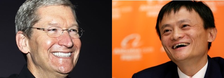 Tim Cook y Jack Ma acercan a Apple y Alibaba a su asociación