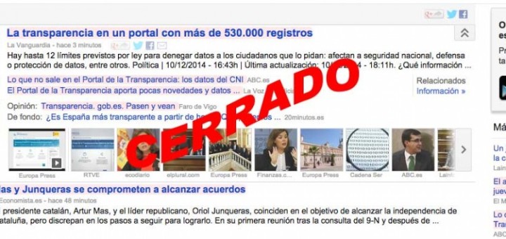 La ley sobre el canon AEDE podría modificarse para recuperar Google News España