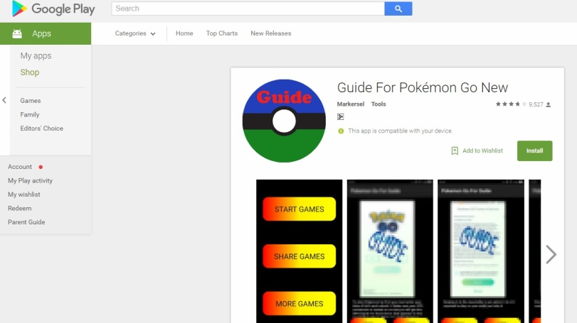 Nueva app maliciosa en Google Play aprovecha el boom de Pokémon Go