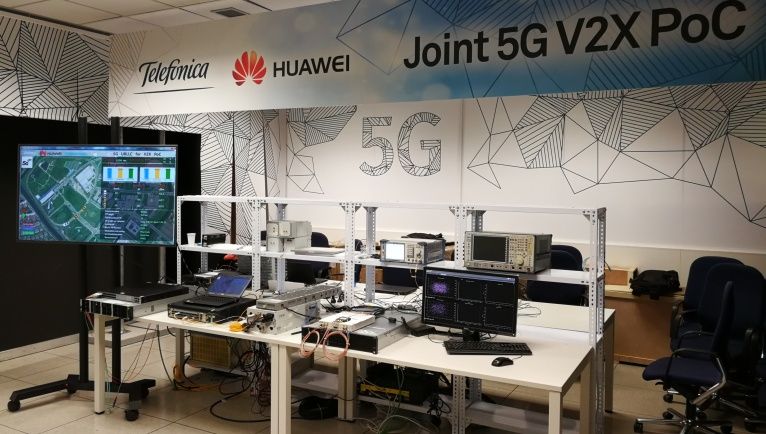 Telefónica y Huawei completan la primera prueba de concepto en el mundo sobre conducción asistida basada en 5G-V2X