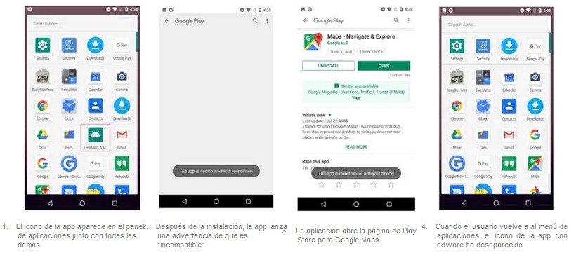 Identifican 15 aplicaciones en la Play Store de Google que usan adware para ocultarse