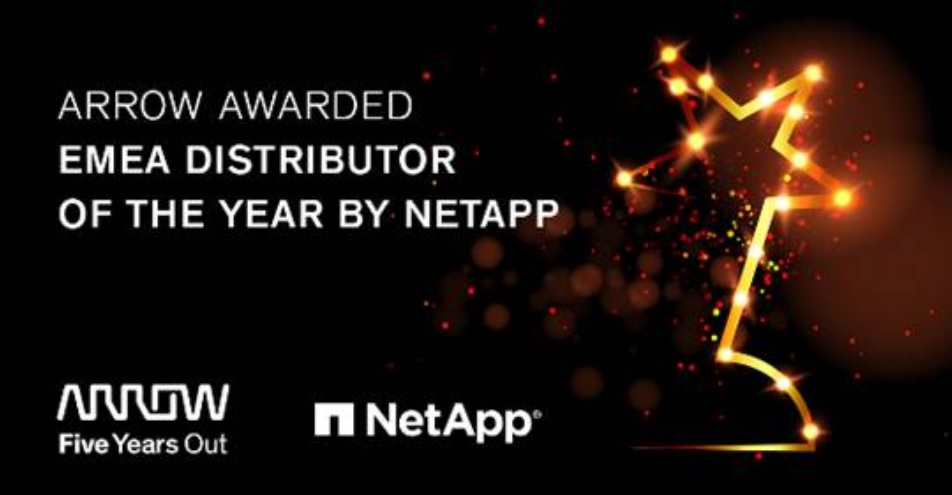 Arrow se alza con el Partner Excellence Award EMEA 2020 de NetApp