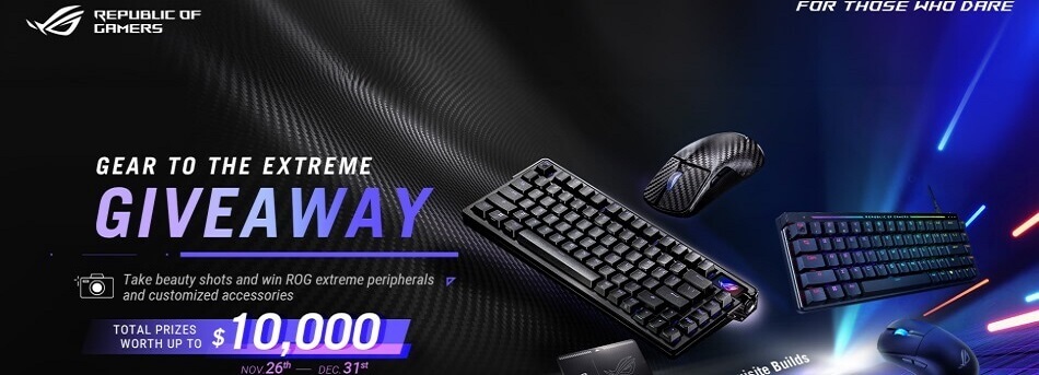 ASUS Republic of Gamers lanza el concurso Gear to the Extreme