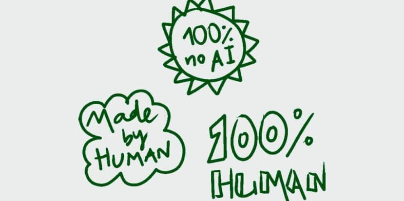 Etiqueta sin IA, posible sello de prestigio