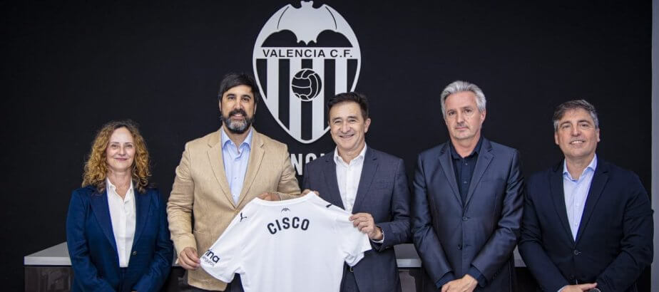 Cisco se convierte en patrocinador oficial de la infraestructura de red y la ciberseguridad del estadio del Valencia CF