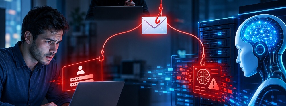 La nueva amenaza al email: phishing dirigido a personas y sistemas de IA en un mismo mensaje